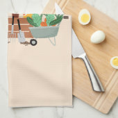 カスタマイズ可能なガーデニングタオル キッチンタオル (四つ折り)