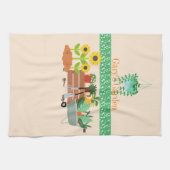 カスタマイズ可能なガーデニングタオル キッチンタオル (横)