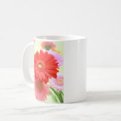 カスタマイズ可能なガーベラのデイジーのマグ コーヒーマグカップ (正面左)