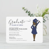カスタマイズ可能なガールアバター |高校卒業 招待状 (スタンド正面)