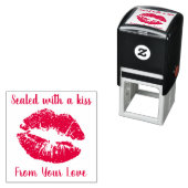 カスタマイズ可能なキスの手書きスタンプ セルフインキングスタンプ (インサイチュ)