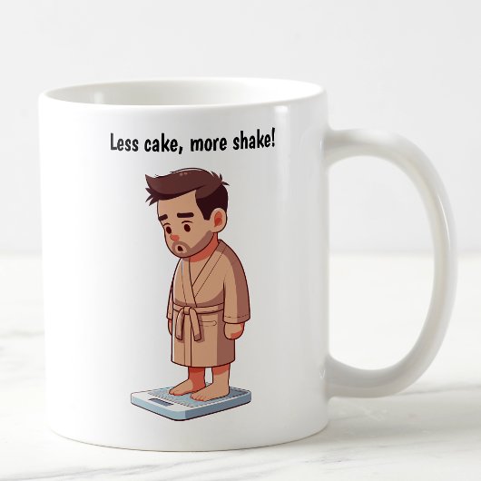 カスタマイズ可能なキャラクター体重計 コーヒーマグカップ