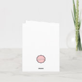 カスタマイズ可能なキャンディーケーン – Merry Christmas Card カード (裏面)