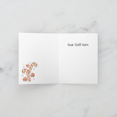 カスタマイズ可能なキャンディーケーン – Merry Christmas Card カード (内部)