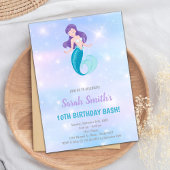 カスタマイズ可能なキラキラ海パーティー招待状 招待状