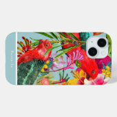 カスタマイズ可能なキングオウム熱帯開花 Case-Mate iPhoneケース (裏面 (横))