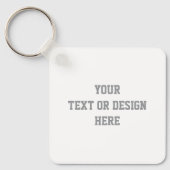 カスタマイズ可能なキーチェーン – テキストまたはデザインの追加 キーホルダー (正面)