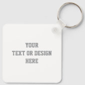 カスタマイズ可能なキーチェーン – テキストまたはデザインの追加 キーホルダー (裏面)