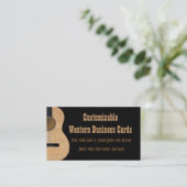 カスタマイズ可能なギターの音楽業界カード 名刺 (スタンド正面)