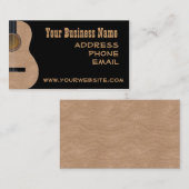 カスタマイズ可能なギターの音楽業界カード 名刺 (正面/裏面)