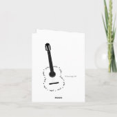 カスタマイズ可能なギターカード カード (裏面)