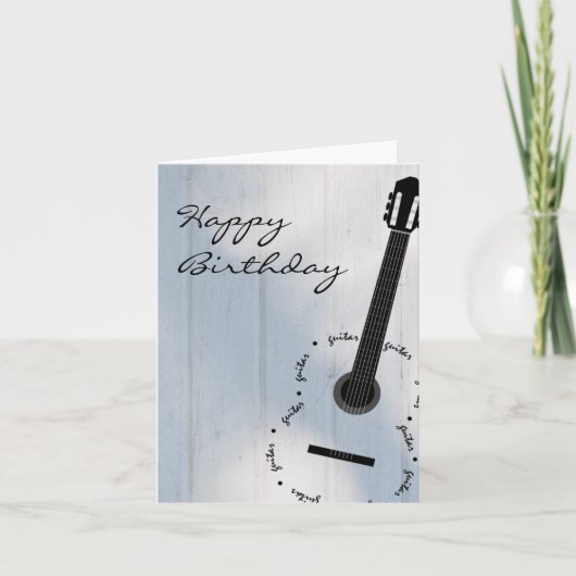 カスタマイズ可能なギターカード カード (正面)