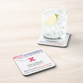 カスタマイズ可能なギフトのテンプレート コースター (右側)