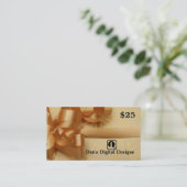 カスタマイズ可能なギフトカード 割引カード (スタンド正面)