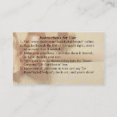 カスタマイズ可能なギフトカード 割引カード (裏面)