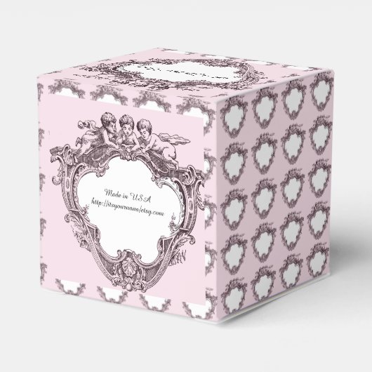 カスタマイズ可能なギフトボックス フェイバーボックス (裏面サイド)