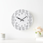 カスタマイズ可能なギフト|のデザインあなた専有物 ラージ壁時計 (ホーム)