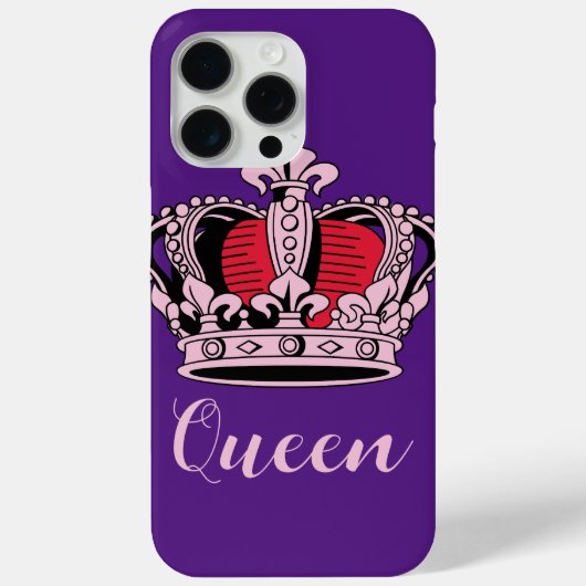カスタマイズ可能なクイーンクラウン Case-Mate iPhoneケース (裏面)