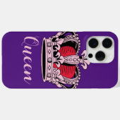 カスタマイズ可能なクイーンクラウン Case-Mate iPhoneケース (裏面 (横))