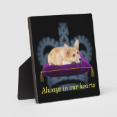 カスタマイズ可能なクイーン コーギー クッション クラウン ポストカード フォトプラーク (正面)