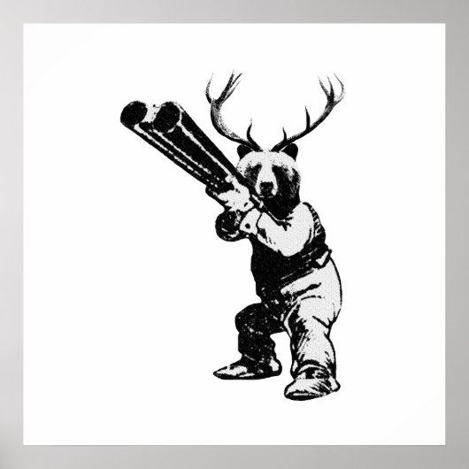 カスタマイズ可能なクマ狩人洞窟ポスター ポスター (正面)