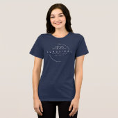 カスタマイズ可能なクラシカル会話 トライブレンドTシャツ (正面全面)