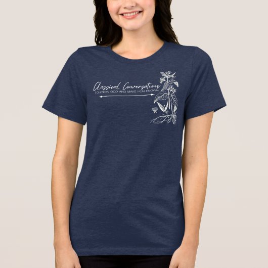 カスタマイズ可能なクラシカル会話 トライブレンドＴシャツ (正面)