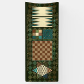 カスタマイズ可能なクラシックヴィンテージボードゲーム 横断幕 (縦)