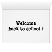 カスタマイズ可能なクラスルームChalkboardカード (内部横(下))