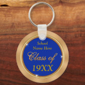 カスタマイズ可能なクラス懇親会キーホルダー、テキスト キーホルダー (正面)