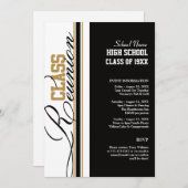 カスタマイズ可能なクラス懇親会招待状 招待状 (正面/裏面)