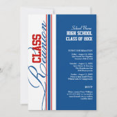 カスタマイズ可能なクラス懇親会招待状 招待状 (正面)