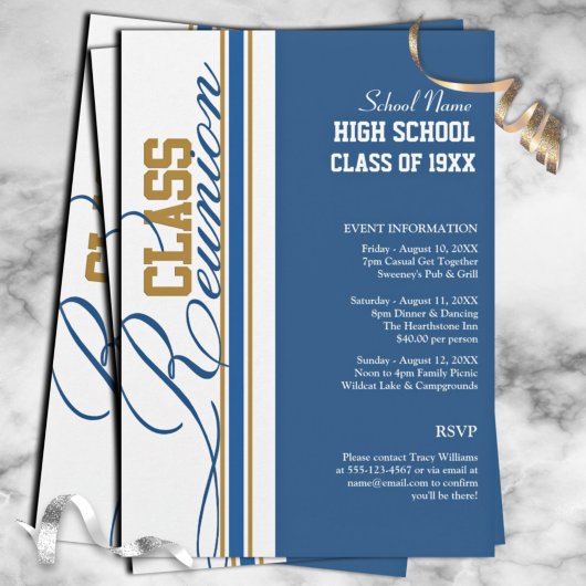 カスタマイズ可能なクラス懇親会招待状 招待状