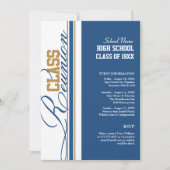 カスタマイズ可能なクラス懇親会招待状 招待状 (正面)