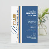 カスタマイズ可能なクラス懇親会招待状 招待状 (スタンド正面)