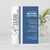 カスタマイズ可能なクラス懇親会招待状 招待状 (スタンド正面)