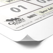 カスタマイズ可能なクラッパーボードプリント ポスター (角)