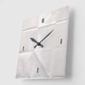 カスタマイズ可能なクランプブラウン紙 スクエア壁時計 (傾斜)