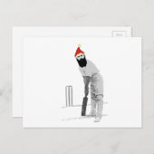 カスタマイズ可能なクリケットクリスマスギフトアイディア シーズンポストカード (正面/裏面)