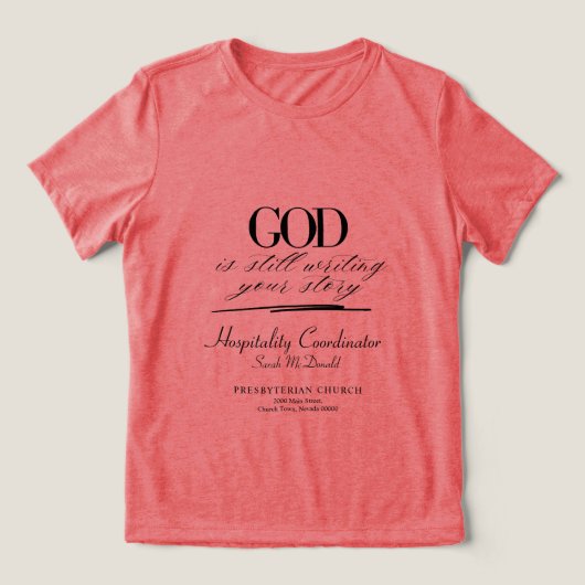 カスタマイズ可能なクリスチャングループTシャツ トライブレンドＴシャツ (デザイン正面)