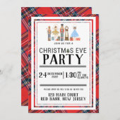 カスタマイズ可能なクリスマスくるみ割り招待状 招待状 (正面/裏面)