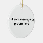 カスタマイズ可能なクリスマスのオーナメント セラミックオーナメント (右)