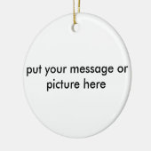 カスタマイズ可能なクリスマスのオーナメント セラミックオーナメント (左)