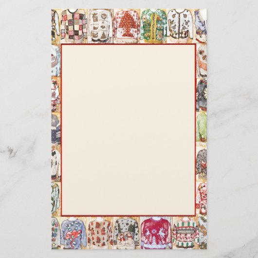 カスタマイズ可能なクリスマスのパーティの招待状 便箋 (正面)