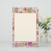 カスタマイズ可能なクリスマスのパーティの招待状 便箋 (スタンド正面)