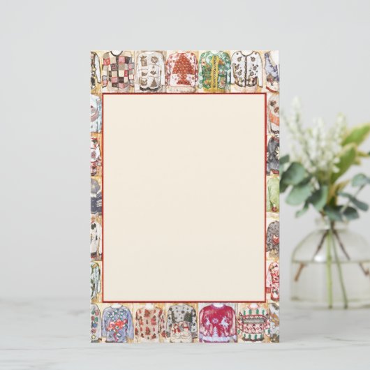 カスタマイズ可能なクリスマスのパーティの招待状 便箋 (スタンド正面)