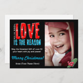 カスタマイズ可能なクリスマスの写真の挨拶状5x7 シーズンカード (正面/裏面)