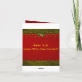 カスタマイズ可能なクリスマスの写真フレームカード シーズンカード (裏面)