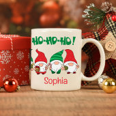 カスタマイズ可能なクリスマスの可愛いサンタクロース コーヒーマグカップ