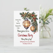 カスタマイズ可能なクリスマスの招待状 招待状 (スタンド正面)